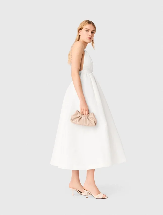 Jewelled taffeta maxi dress Jewelled taffeta maxi dress