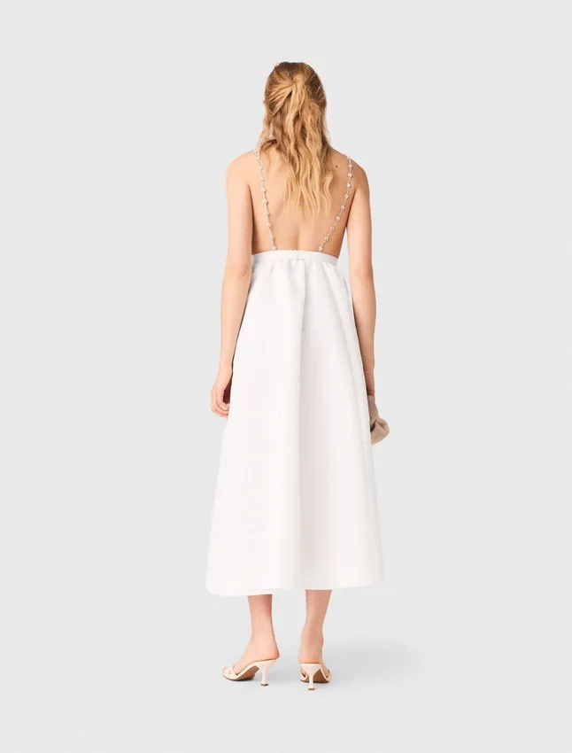 Jewelled taffeta maxi dress Jewelled taffeta maxi dress