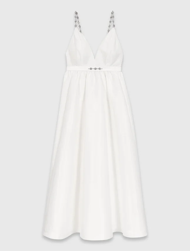 Jewelled taffeta maxi dress Jewelled taffeta maxi dress