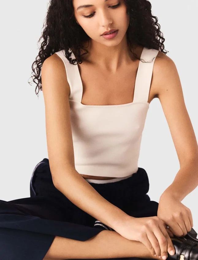 Knit crop top Knit crop top
