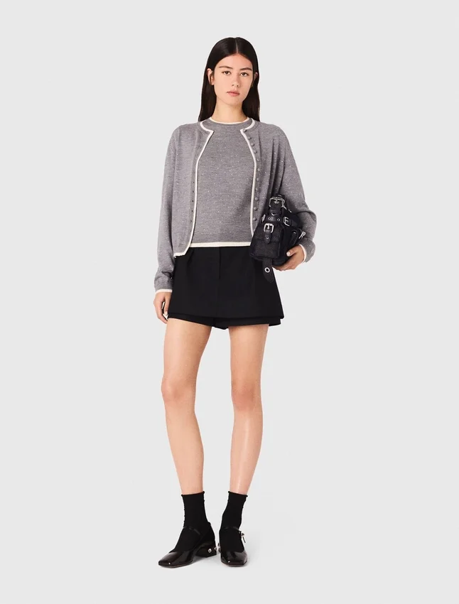 Knit embellished cardigan Knit embellished cardigan