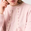 Knit embellished cardigan