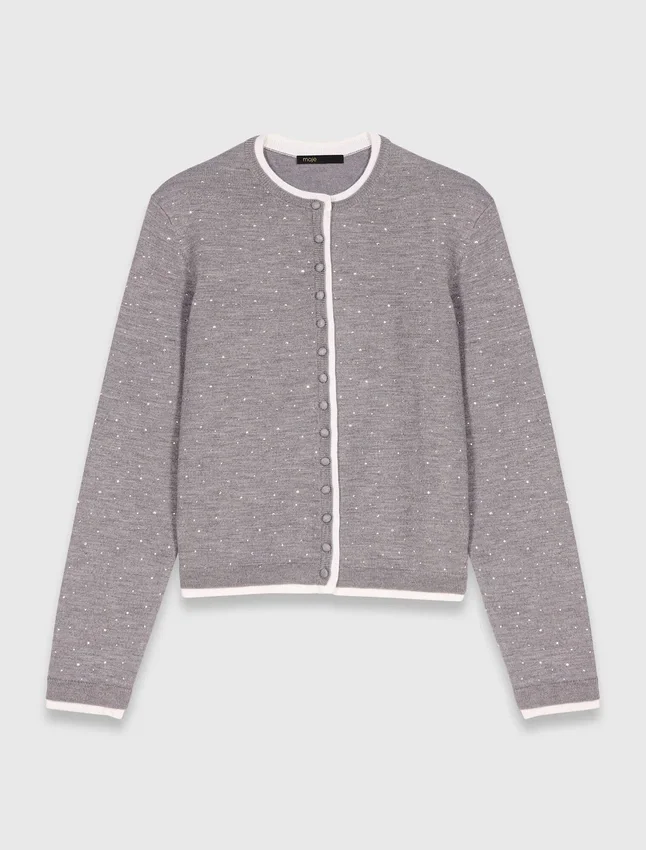 Knit embellished cardigan Knit embellished cardigan