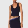 Knit maxi dress with removable sweater