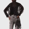 Lace pussy bow shirt