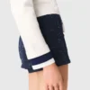 Layered effect embellished skort