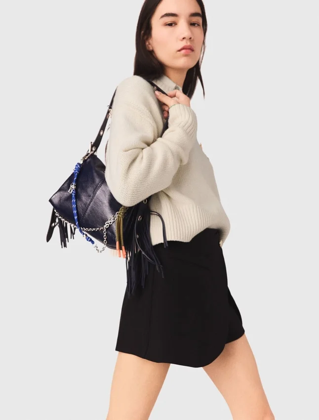 Layered-effect suit shorts Layered-effect suit shorts