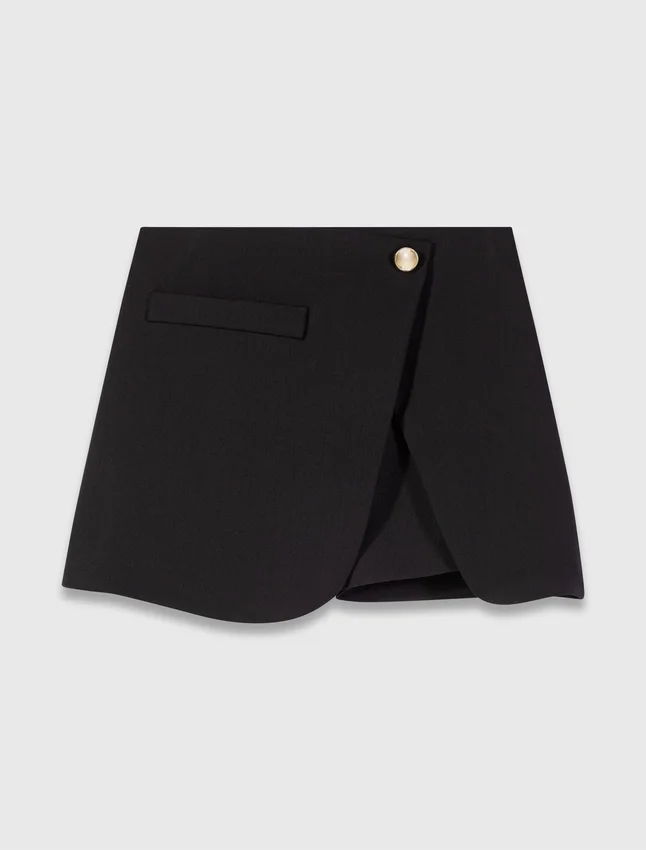 Layered-effect suit shorts Layered-effect suit shorts