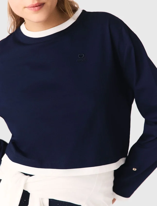 Layered-effect T-shirt Layered-effect T-shirt