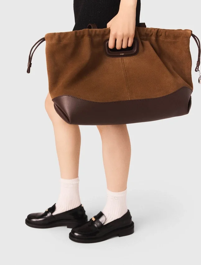 Leather and suede Milpli tote bag Leather and suede Milpli tote bag