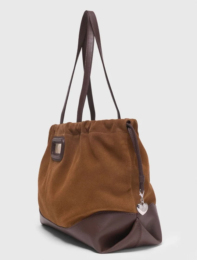 Leather and suede Milpli tote bag Leather and suede Milpli tote bag