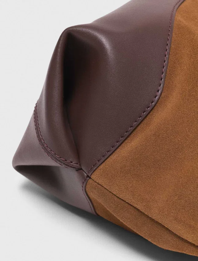 Leather and suede Milpli tote bag Leather and suede Milpli tote bag