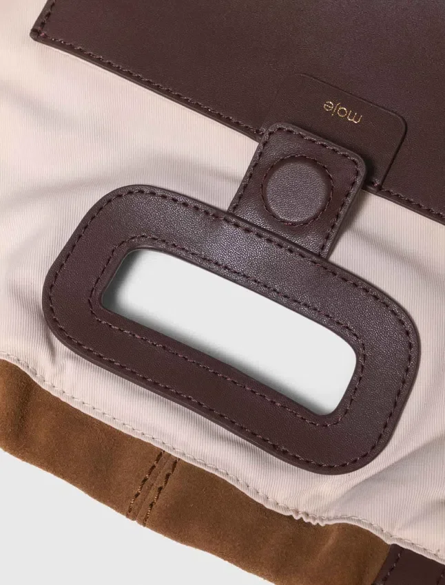 Leather and suede Milpli tote bag Leather and suede Milpli tote bag