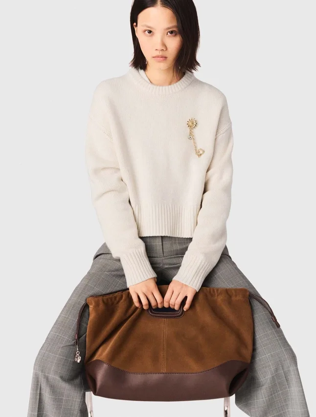 Leather and suede Milpli tote bag Leather and suede Milpli tote bag