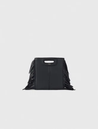 Leather bag with chain strap