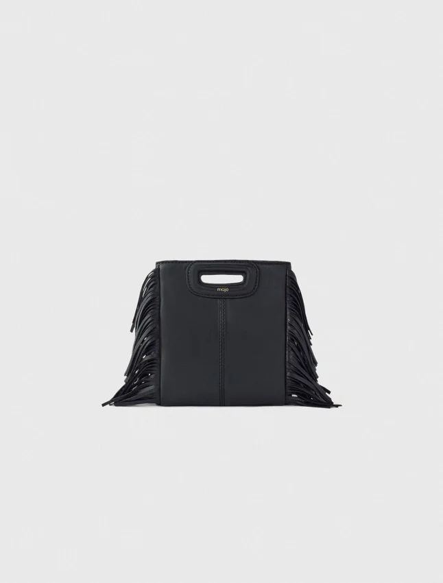 Leather bag with chain strap Leather bag with chain strap