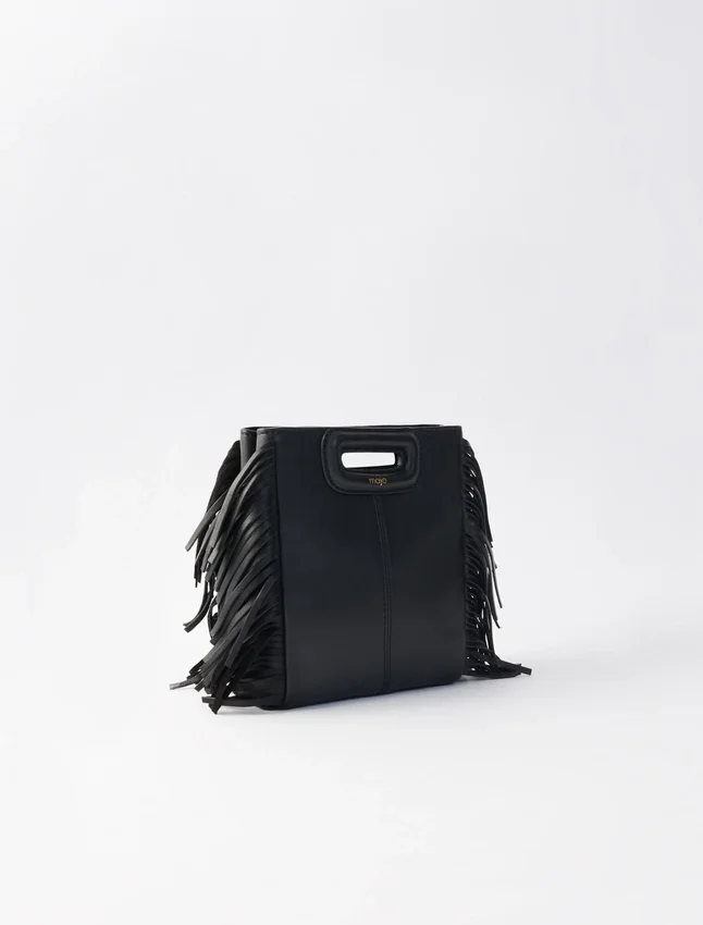 Leather bag with chain strap Leather bag with chain strap