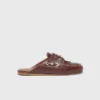 Leather boat mules
