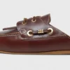 Leather boat mules