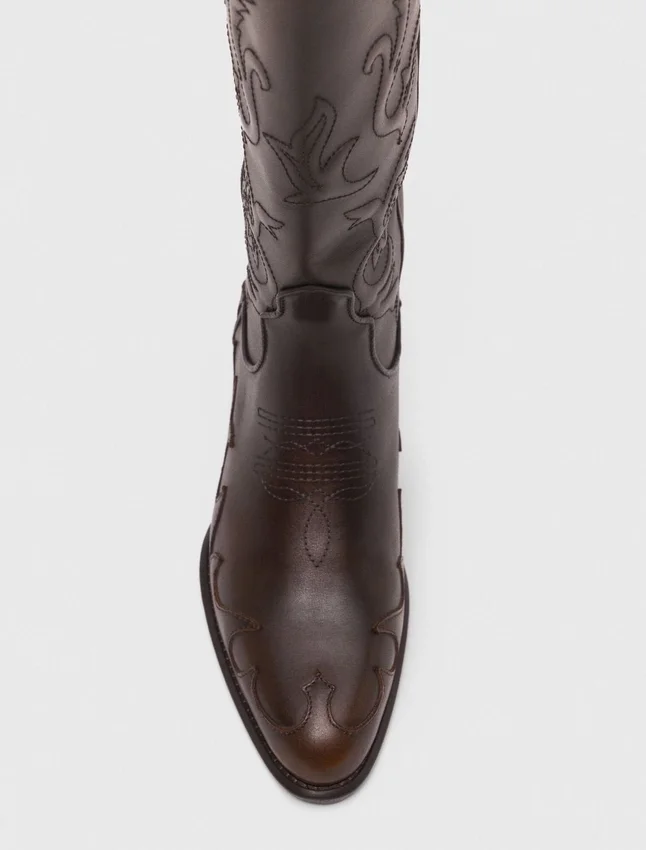 Leather cowboy boots Leather cowboy boots