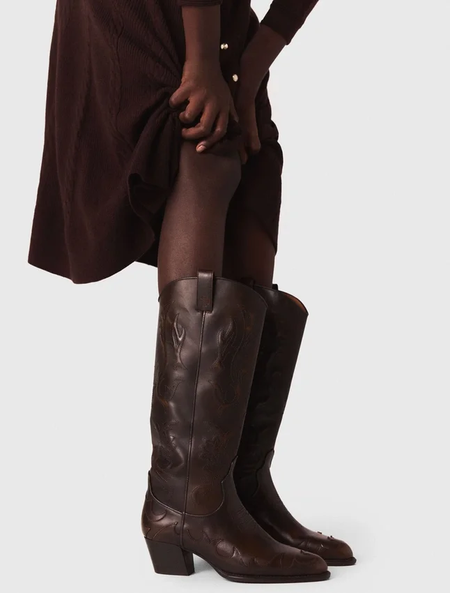 Leather cowboy boots Leather cowboy boots