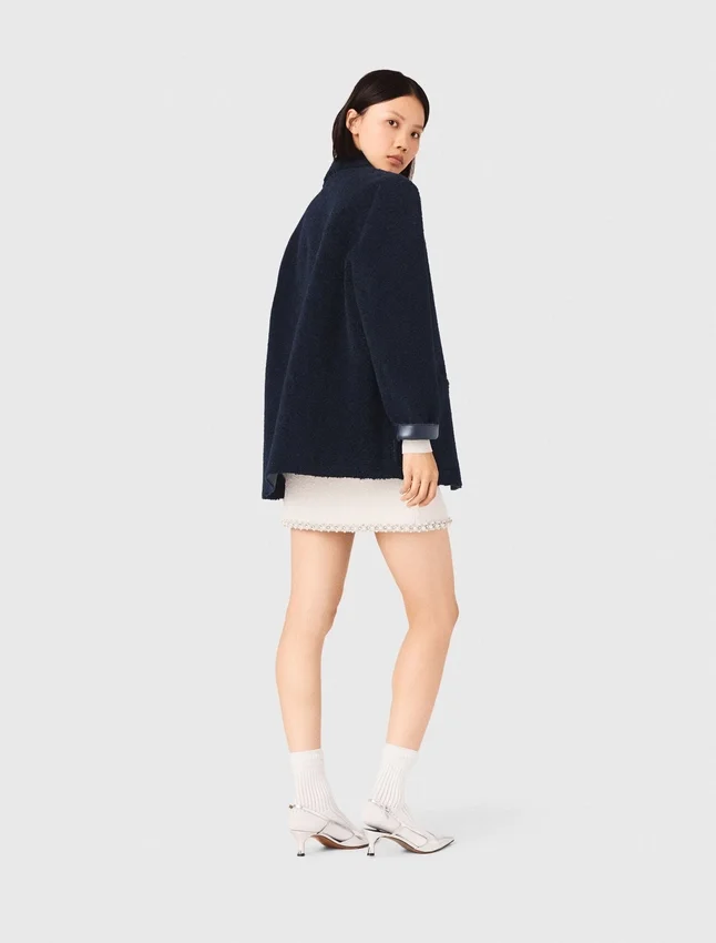 Leather & faux shearling jacket Leather & faux shearling jacket