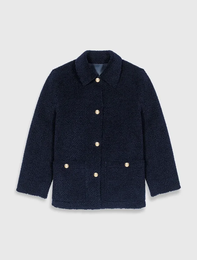 Leather & faux shearling jacket Leather & faux shearling jacket