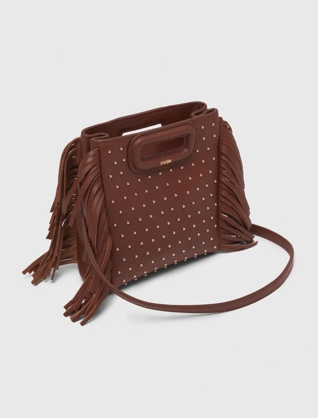 Leather M mini bag with studs Leather M mini bag with studs