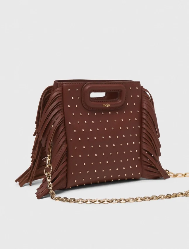 Leather M mini bag with studs Leather M mini bag with studs