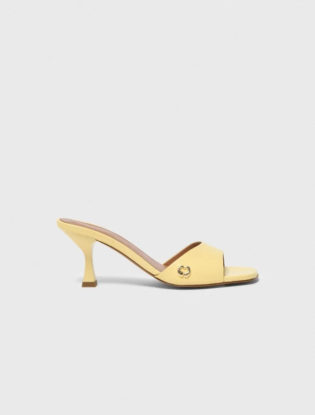 Leather mules Leather mules