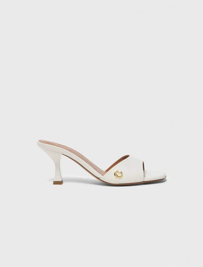 Leather mules Leather mules
