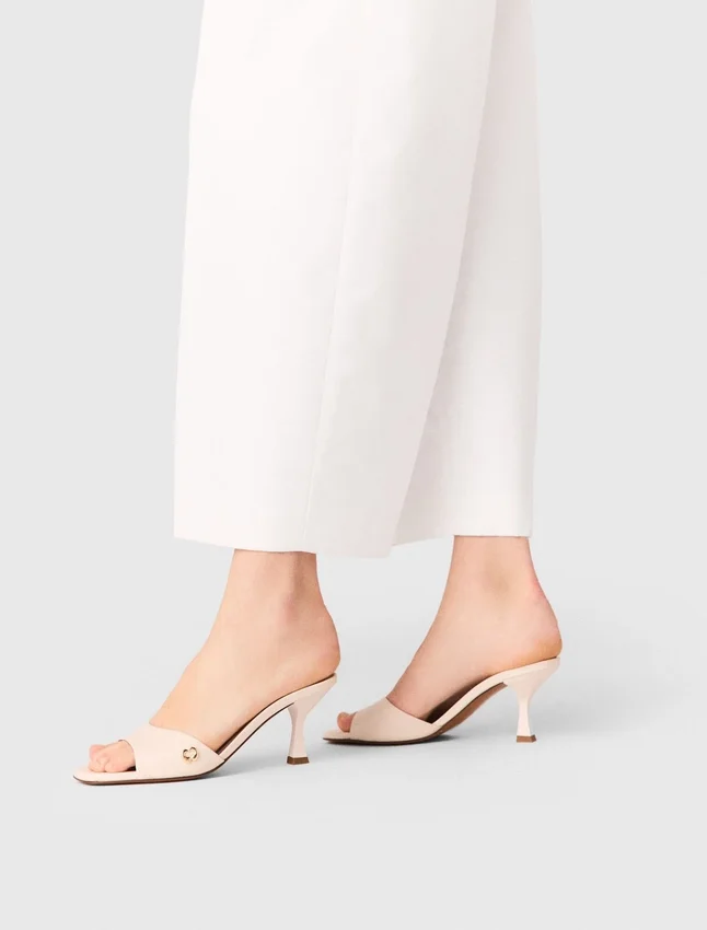 Leather mules Leather mules