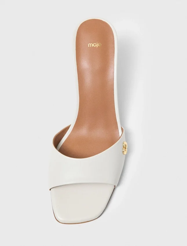 Leather mules Leather mules