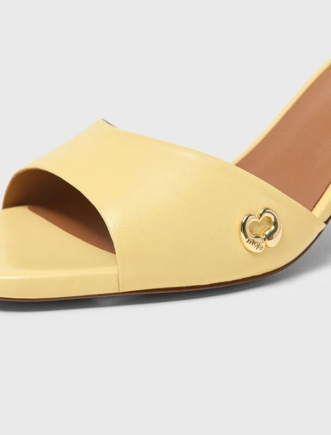 Leather mules Leather mules