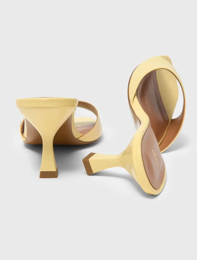 Leather mules Leather mules