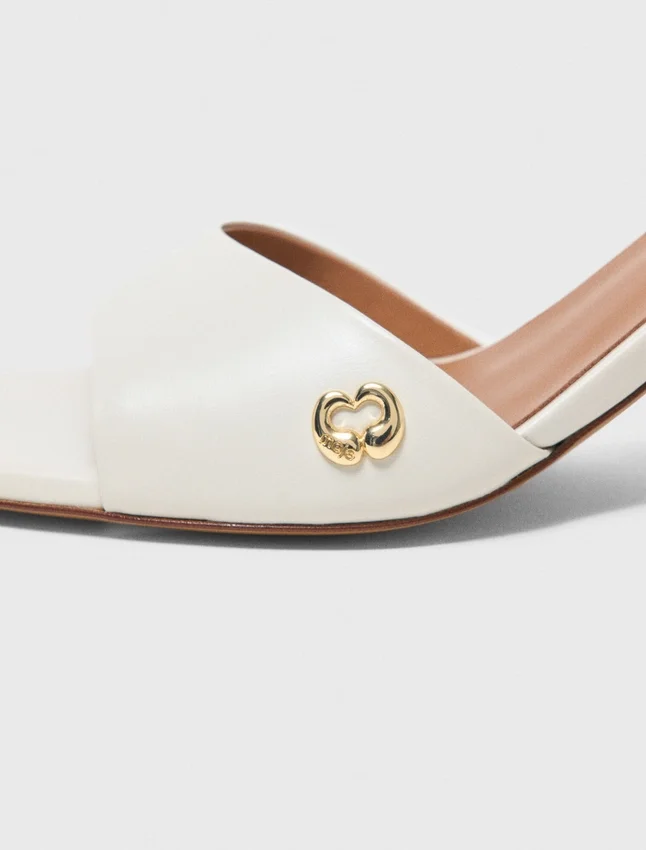 Leather mules Leather mules