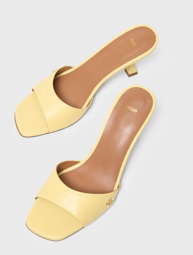 Leather mules Leather mules
