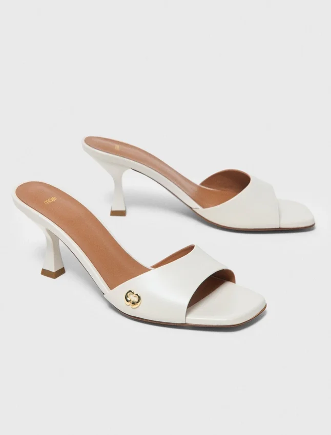 Leather mules Leather mules