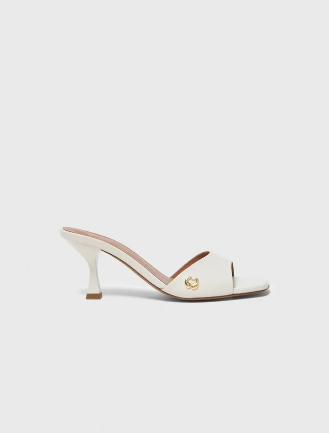 Leather mules Leather mules