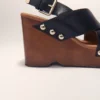 Leather platform sandals