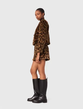 Leopard faux fur jacket Leopard faux fur jacket