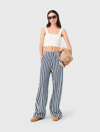 Linen blend sailor trousers Linen blend sailor trousers