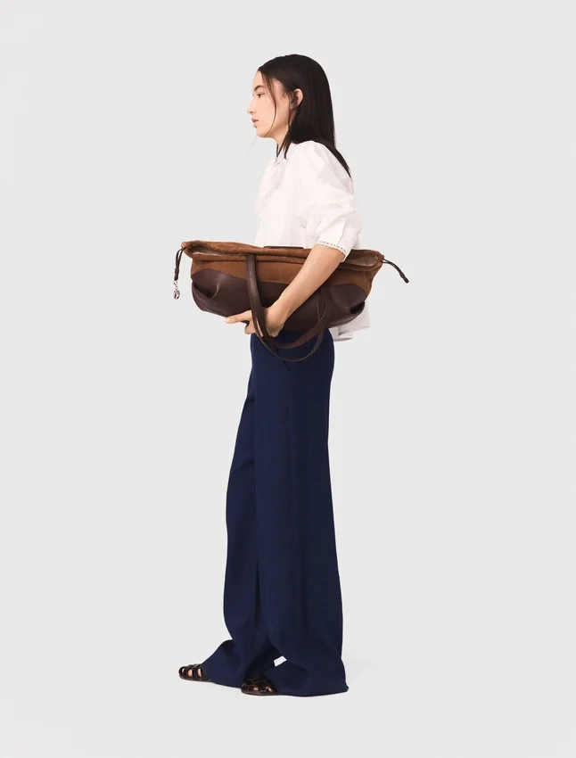 Linen-blend sailor trousers Linen-blend sailor trousers