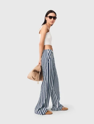 Linen blend sailor trousers Linen blend sailor trousers