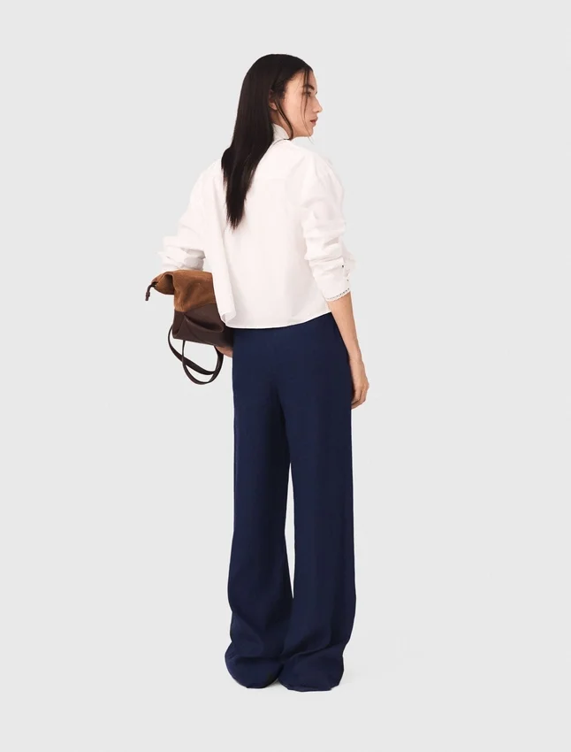 Linen-blend sailor trousers Linen-blend sailor trousers