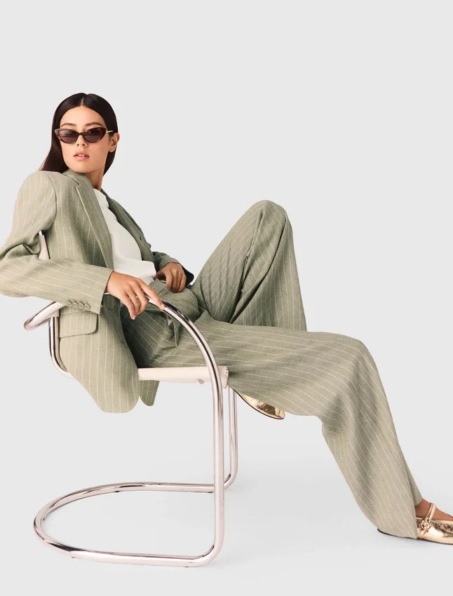 Linen-blend suit trousers Linen-blend suit trousers
