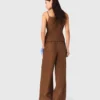 Linen blend top