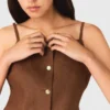 Linen blend top