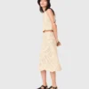 Long crochet skirt