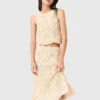 Long crochet skirt